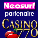 Utilisez les cartes Neosurf pour jouer au Casino770 !