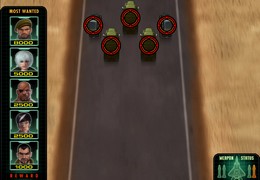 5 vehicules, transportant dans chacun d'eux l'un de vos dangereux ennemis, s'échappent à grande vitesse.